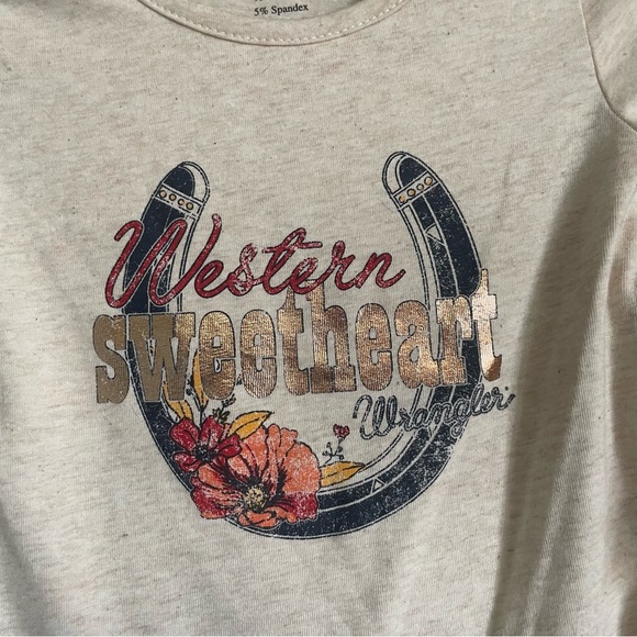 NWTS Wrangler Infant Long Sleeve One Piece Bodysuit 12 Months Western Sweetheart - Picture 2 of 4